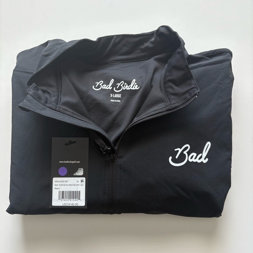 Men’s Bad Birdie Golf Mechanism Quarter-Zip Lightweight Jacket XL NWT MSRP $140 - Picture 4 of 9